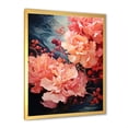 thumbnail image 3 of Designart "Rippling Reverie Flowers In Coral" Abstract Spirals Picture Framed Canvas Prints, 3 of 5