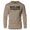 Khaki, variant on GYMISH Rest At The End Lightweight Long Sleeve Hooded T-Shirt for Men – Motivational Gym Hoodie, Athletic Workout Shirt for Fitness & Training