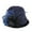 Navy, variant on Women Vintage Felt Cloche Hat Fashion BeretPainter Hat Cap Vintage Warm Party Top Hat Purple One Size
