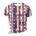 thumbnail image 4 of Men's Quick-Dry Performance Tee, Retro Flag Print with Moisture-Wicking Fabric for Sports and Daily Use ,Red L, 4 of 5
