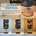 thumbnail image 3 of Touch-Control 3-Color Desk Lamp with Plug – Energy-Saving LED + 3 Simultaneous Charging Ports Yellow Blue Butterfly, 3 of 8