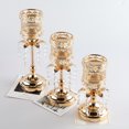 thumbnail image 4 of Happy date Crystal Candle Holders, Glitter Hurricane Tealight Candle Stand, Crystal Candle Holder for Wedding, Dining, Coffee, Anniversary Celebration Centerpieces, 4 of 7