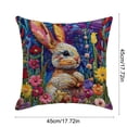 thumbnail image 3 of Bunny Clearance! YZEGDCH Easter Bunny Pillow Covers 18"x18" Easter Couch Throw Pillow Covers Bunny Decorations for Sofa, Indoor, Outdoor, Spring Decor for Home, 3 of 6