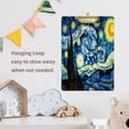 thumbnail image 6 of Acrylic Clipboards with Low Profile Clip, A4 Standard Size 9" x 12.5" File Holder for Writing Drawing, Clip Boards for Doctors Offices, Starry Night Van Gogh Gifts, 6 of 7