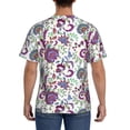 thumbnail image 3 of Bixox Men's Fairy Flower Printed Short Sleeve Skinny Athletic T-Shirt, 3 of 6