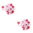thumbnail image 4 of Bewildely 60 Pieces Valentines Craft Toddler Toys Multifunctional Child Hand-held Doily Inflated Adorable for Celebrating Usage Como se muestra 2piezas, 4 of 6