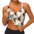 thumbnail image 3 of Daiia Art cute koala Printed Women's Sports Bra, Breathable Activewear Bra with U-Back Design and Removable Pads, Comfortable and Supportive for Yoga, Workout-XX-Large, 3 of 8