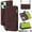 Coffee, variant on Wallet Case Compatible with iPhone 15, Premium PU Leather Zipper Flip Folio Wallet Magnetic Snap with Detachable Wrist Strap & Shoulder Strap Built-in Kickstand Protective Case - Coffee
