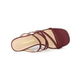 thumbnail image 4 of BLISSFUL STEP Women's Sandals Block Heels Crisscross Strap Sandals, 4 of 7