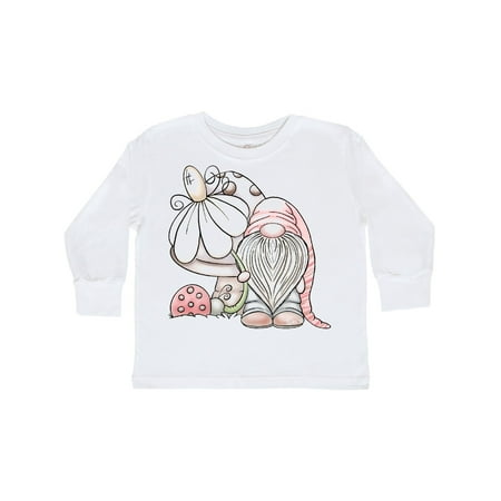 

Inktastic Daisy Mushroom Gnome Gift Toddler Boy Girl Long Sleeve T-Shirt
