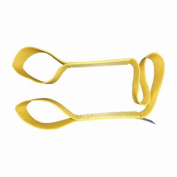 Dayton Web Sling, Type 3, 4 ft L, 1 in W, Nylon, Yellow 35XE94