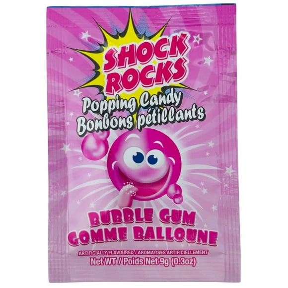 Shock Rocks Popping Candy - Bubble Gum Flavour 9g