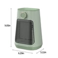 thumbnail image 3 of Qocolhg Chauffage 800/1500 W, Réglages de Chauffage, Arrêt Intelligent, Traitement de Réduction du Bruit, Grand Angle, Convient aux Bureaux, Chambres et Familles, Cadeaux de Noël d'Hiver pour Femmes et Hommes, 3 of 9