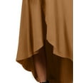 thumbnail image 4 of Doublju Women's High Low Unbalanced Hem Maxi Skirt With Side Pocket, 4 of 5