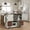 White#2, variant on Kitchen Carts, Kitchen Island Cart with Solid Wood Top and Locking Wheels,54.3 Inch Width,4 Door Cabinet and Two Drawers,Spice Rack, Towel Rack (Black), Black Kitchen Islands,Mdf Metal Kitchen Carts