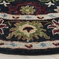 thumbnail image 3 of SAFAVIEH Blossom Lars Floral Area Rug, Black/Ivory, 6' x 6' Round, 3 of 7