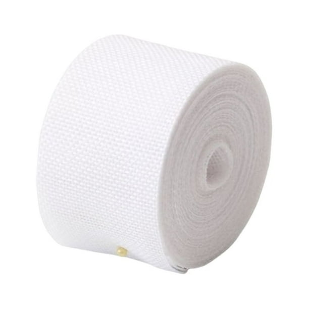 Yuarrent Cinta de arpillera de 5CM, manualidades DIY, , ligero, portátil, respetuoso con el medio ambiente, rollo tejido, decoraciones de Kits de decoración para fiestas Blanco