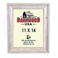 thumbnail image 4 of Farmhouse Style Rustic Picture Frame - Reclaimed Wood Photo Frame – Signature Wall Picture Frames for Living Room, Bedroom, Office Display - Décor Made in USA Natural Weathered Gray 5" x 7", 4 of 8