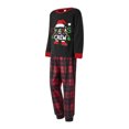 Qiylii Christmas Family Pajamas Matching Set Santa Claus Print Long ...