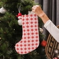 thumbnail image 5 of Vsdgher Checkered Christmas With Snowflakes Christmas Stockings 18 inch Large Kids Stocking Bags Hanging Socks for Christmas Decor Decorations, 5 of 7