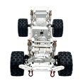 thumbnail image 1 of Chasis de carrocería de coche RC 1/12 con ruedas, fácil de instalar, piezas de montaje profesionales para bricolaje para coche de orugas H12Y a escala Plata, 1 of 10