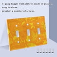 thumbnail image 4 of Dailycode Light Switch Plate Covers 2 Gang Wall Plate Plastics Outlet Covers for Kitchen Home Office Decor Leaves Watermelon Starfish, 4 of 8