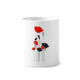 thumbnail image 1 of Flores rojas arte abstracto linea pintura Corn poppy Titular de cepillo de dientes de cerámica taza de regalo pluma blanco taza 350ml, 1 of 2