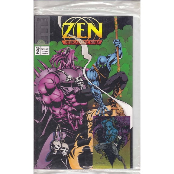 Zen Intergalactic Ninja Color #2 (with card) VF ; Entity Comic Book