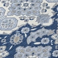 thumbnail image 2 of Dalyn Rugs Machine Washable Indoor/Outdoor Chantille Blue 2'3" x 7'6" Runner Rug, 2 of 7
