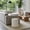 White, variant on Get Set Style Furniture Cirque Skirted Ottoman Round Minimalist Green