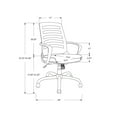 thumbnail image 2 of Monarch Specialties Office Chair, Adjustable Height, Swivel, Ergonomic, Armrests, Computer Desk, Work, Metal, Mesh, Black, Contemporary, Modern, 2 of 3