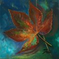 thumbnail image 2 of Blue Leaf II Poster Print by Patricia Pinto (24 x 24), 2 of 2