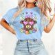 thumbnail image 3 of Camisetas de Manga Larga de las Mujeres con Estampado de Pascua, Cuello Redondo Suelto Casual Top para el Uso Diario de Primavera, 3 of 5