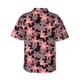 thumbnail image 3 of Daiia Lilies Flowers Hawaiian Shirt for Men Gentle Cotton Regular Short Sleeve Casual-XX-Large, 3 of 9