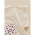 thumbnail image 5 of Bagilaanoe Newborn Baby Girl Rompers Letters Print Short Sleeve Bodysuits 3M 6M 12M 18M Infant Casual One Piece Short Jumpsuit, 5 of 8