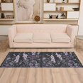 thumbnail image 2 of Yayeee Runner Rug for Bedroom 2'x6' Machine Washable Hallway Non Slip Mat, Light Purple Flowers, 2 of 8