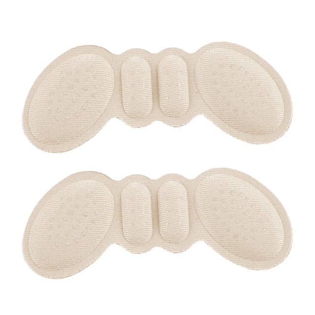 Almohadillas antideslizantes para el talón Zulema 2 para zapatos sueltos forma de mariposa Beige 6 mm
