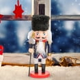 thumbnail image 4 of 2pcs Nutcracker Figures Soldier Christmas wood Creative Handmade Puppet Free Standing Party desktop Decorative Style H, 4 of 9