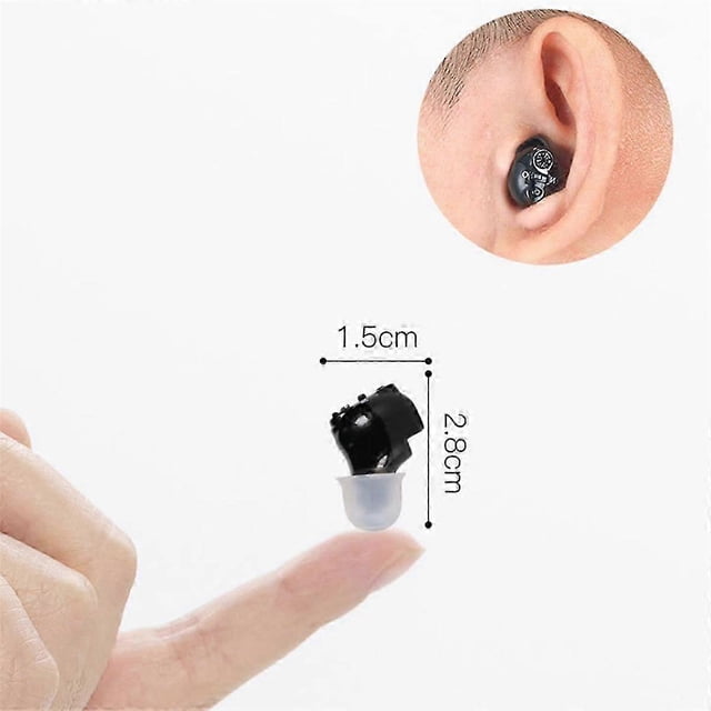 Rechargeable Hearing Aid Mini Inner Ear Deaf Amplifier for the Elderly Intelligent Noise Reduction with Charging Box