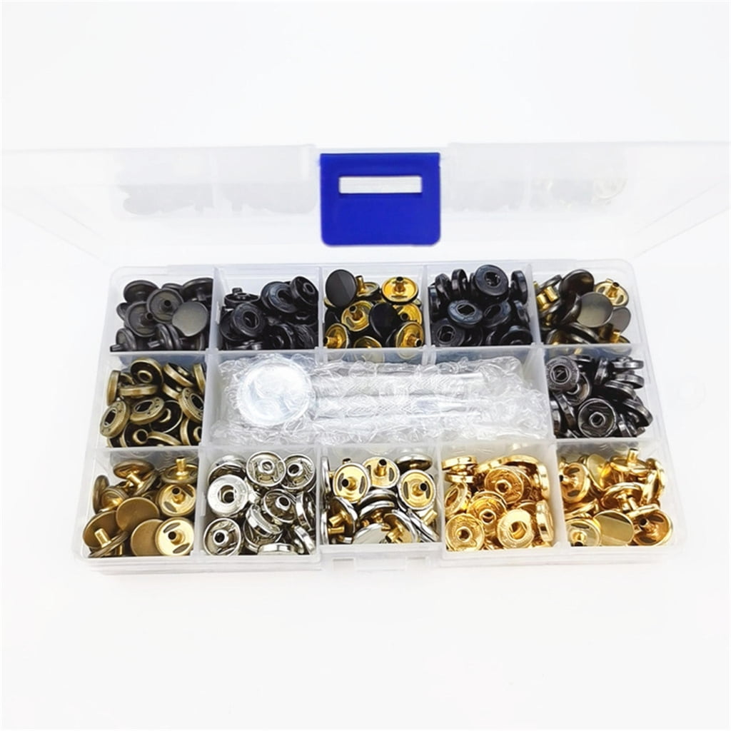 Metal Snaps Button with Punch Tools for Sewing1eatherCraft Jackets Clothing