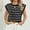 Black, variant on Striped Tops for Women 2024 Summer Cap Sleeve Crew Neck Blouses Loose Casual Cute Going Out T-Shirts