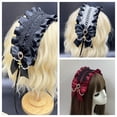 thumbnail image 2 of Nvzi Diadema con orejas de animales de anime y cascabeles, diadema, tocado, pinzas para el cabello (rosa), 2 of 2