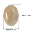 thumbnail image 2 of Plano Ovalado Piedra, Ovalado Ágata Cuentas 18mm x 13mm Plano Espalda Cristal Piedra Cuentas para Joyería Fabricación DIY Foto Marco Hogar Decoración 7uds, Transparente Gris, 2 of 7