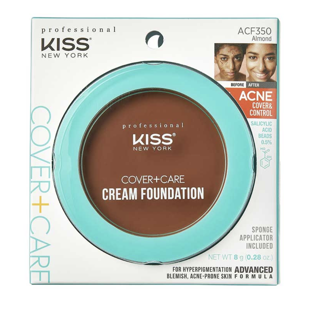Kiss Cover + Care Ance Control Cream Foundation ACF350 Almond