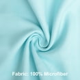 thumbnail image 3 of Ntbay Premium 1800 Series Microfiber Queen Flat Sheet with 4 inches Hem, Ultra Soft and Breathable Top Sheet, 90x102 inches, Aqua, 3 of 5