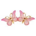 thumbnail image 2 of Teens Female Butterfly Hairpin, Hair Clips Flat Duck Mouth Slip Hairdressing Hair Accessories for Wedding Short Hair Styling - Pink, 2 of 8