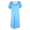 thumbnail image 4 of JEFFRICO Womens Nightgowns Sleepwear Soft Pajama Dress Short Sleeve Nightshirts Plus Size, 4 of 5