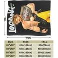 thumbnail image 3 of Blanket Logan Actor Paul Throw Flannel Blankets Warm Soft Cozy Fuzzy Air Conditioning Blanket for Living Room Sofa Bed Gift Blankets for All Seasons 40"x50", 3 of 6
