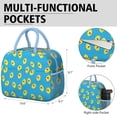 thumbnail image 6 of Lunch Bag Lunch Box for Women Reusable Insulated Lunch Bags,Water-Resistant Cartoon Lemon with Tooth Character Cooler Lunch Tote Bag, Large Capacity for Work Travel Picnic, 6 of 6