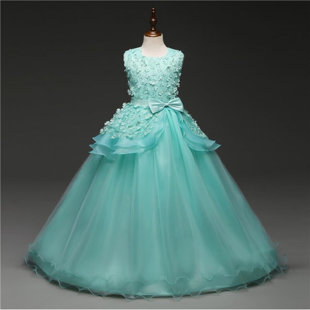 Vestido de fiesta de tul azul marino para niñas Vestido de fiesta de comunión para niñas adolescentes zhangyuxiang unisex